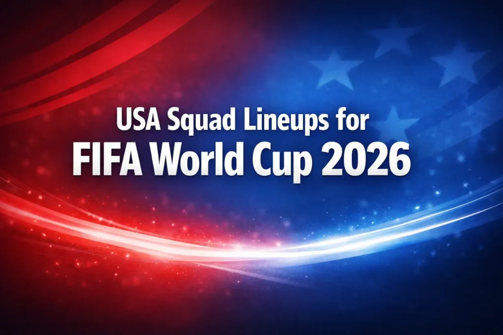 USA Squad Lineups for FIFA World Cup 2026